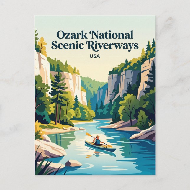 Postal Ozark National Scenic Riverways EE. UU. (Anverso)