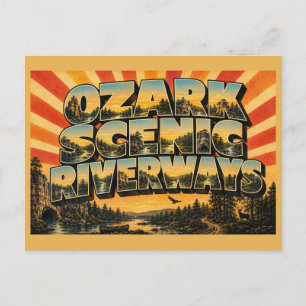 Postal Ozark National Scenic Riverways MO Viajes Antiguos