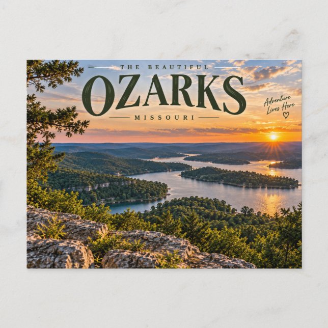 Postal Ozarks Misuri (Anverso)