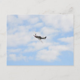 Postal P51 Mustang en vuelo