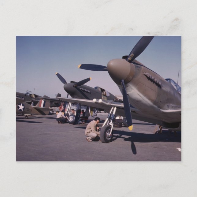Postal P-51 Mustang, 1942 (Anverso)