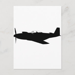 Postal P-51 Mustang Silhouette