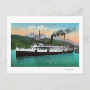 Postal P. C. Steamer "Ciudad de Seattle"