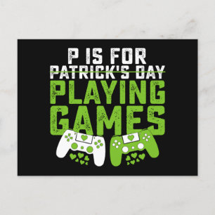 Postal P es para jugar juegos de azar St Patrick's