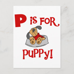 Postal P está para las camisetas y los regalos del