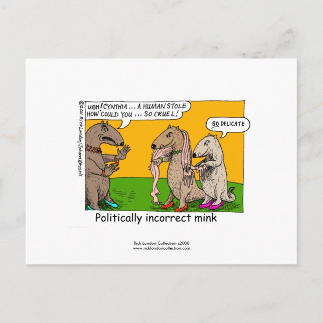 Postal P.I. Mink (Humano Robada) Personalizado En Postcar (Anverso)