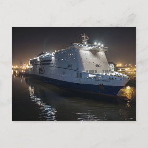 Postal P&O Pride of Hull Ferry de Noche
