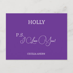 Postal P.S. I Love You personalizado