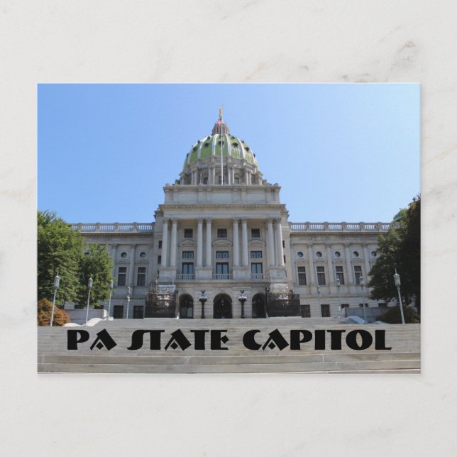 Postal PA State Capitol Building Postcard (Anverso)