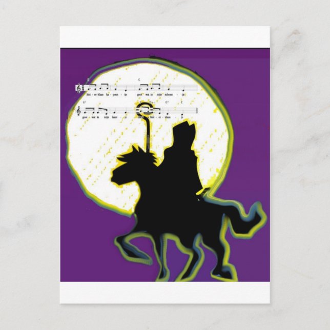 Postal paard de Op. Sys. de los sinterklaas (Anverso)