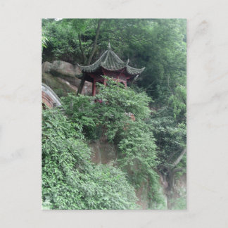 Postal Pabellón Budista de la Montaña Le Shan