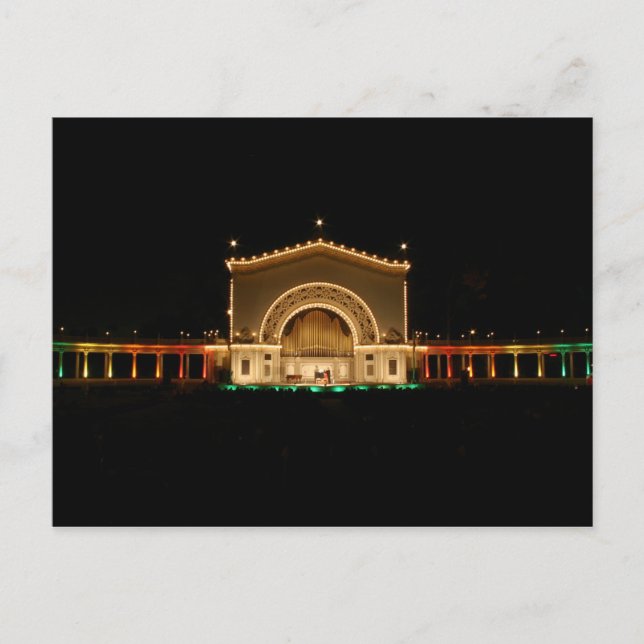 Postal Pabellón de órganos Spreckels (Anverso)