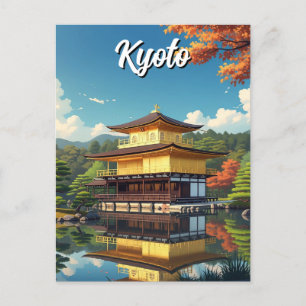 Postal Pabellón de Oro Kikakuji Japón