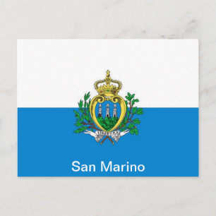 Postal pabellón de San Marino