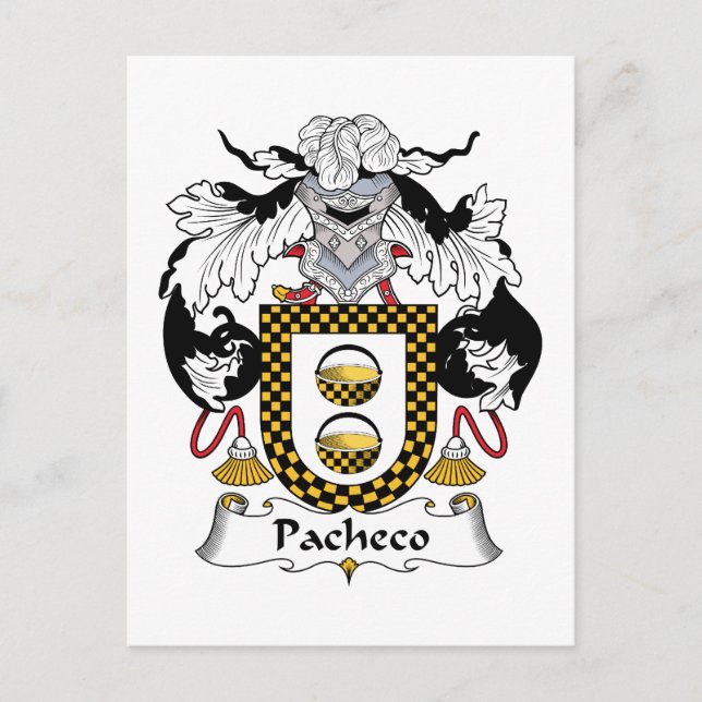 Postal Pacheco Family Crest (Anverso)