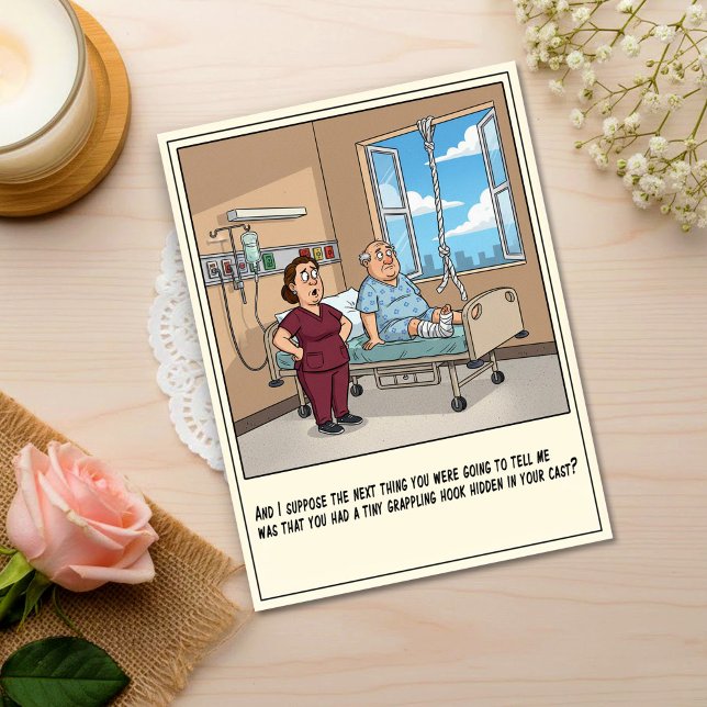 Postal Paciente intenta escapar del hospital para recuper (Subido por el creador)