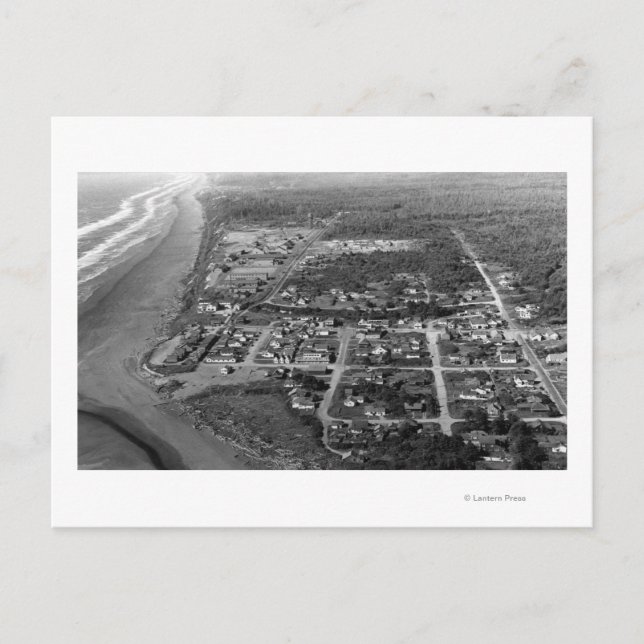 Postal Pacific Beach, WA - Fotografía vista aérea (Anverso)