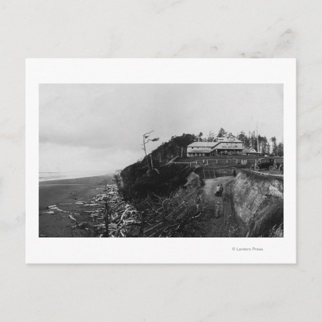 Postal Pacific Beach, WA - Pacific Beach Hotel y Old (Anverso)