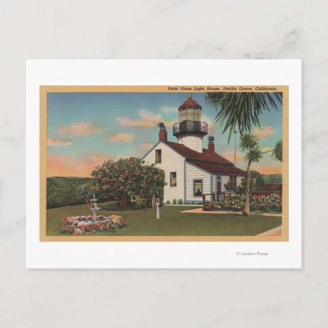 Postal Pacific Grove, CA - Point Pinos Light House View (Anverso)