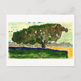 Postal pacífica de árbol solitario
