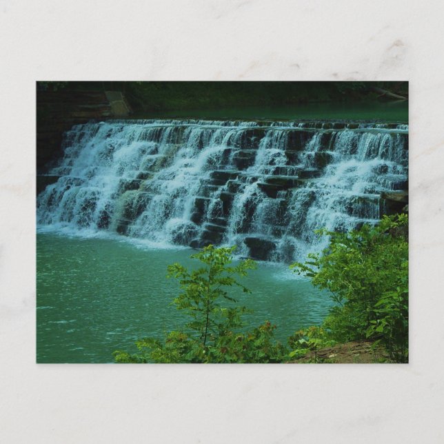Postal pacífica de la cascada (Anverso)