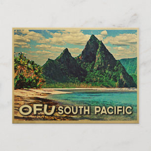 Postal Pacífico Sur de Ofu Vintage