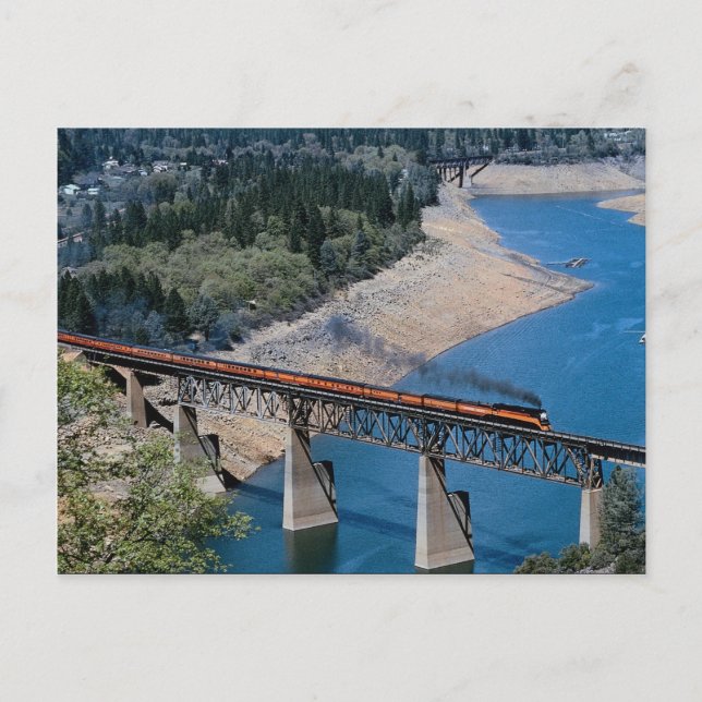 Postal Pacífico Sur No. 4449 en el lago Shasta, Californi (Anverso)