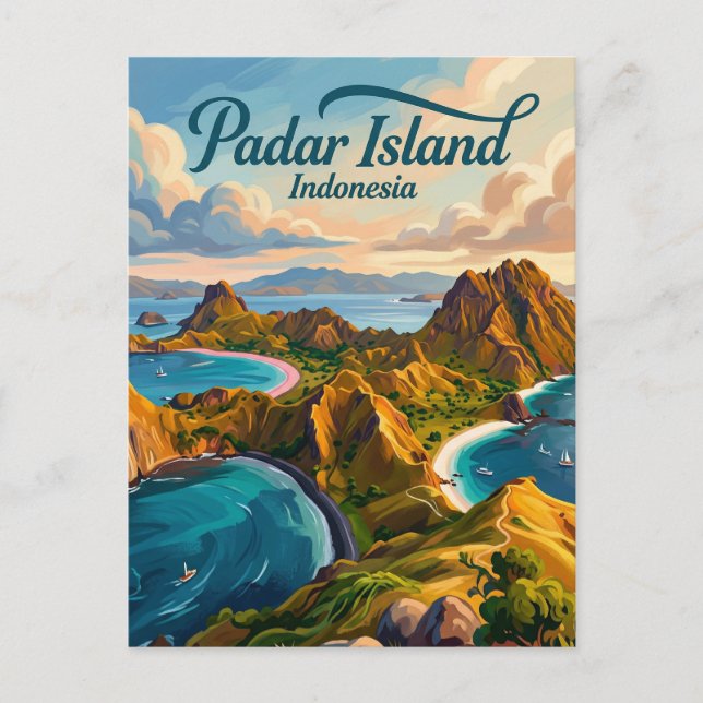Postal Padar Island Indonesia (Anverso)