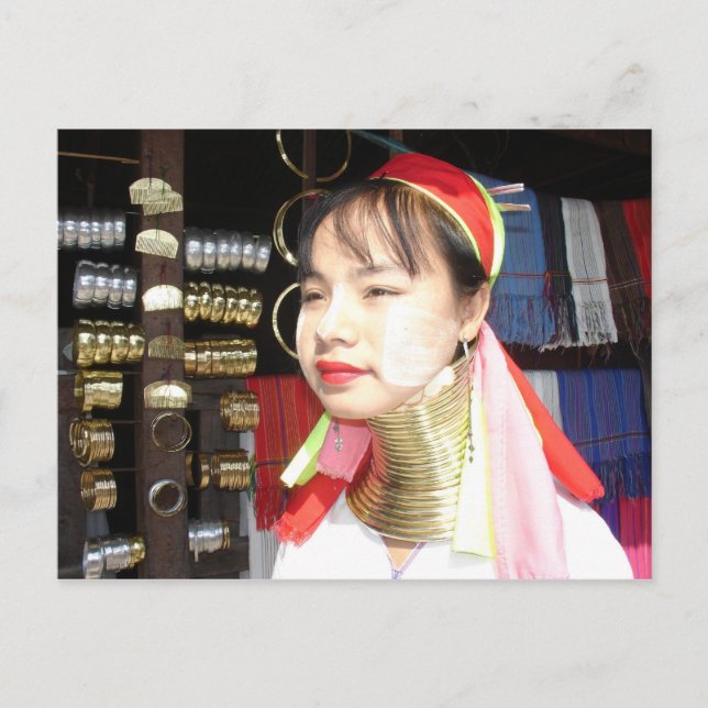 Postal Padaung Woman (Anverso)