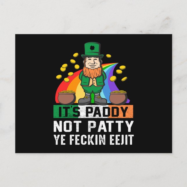 Postal Paddy no Patty St Patricks Day (Anverso)