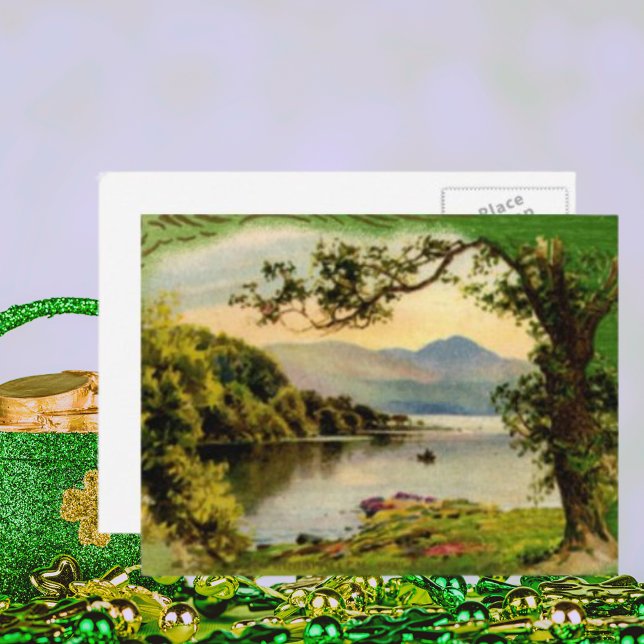 Postal Paddy's By Lake Postcard (Vintage St. Paddy's By the Lake Postcard)