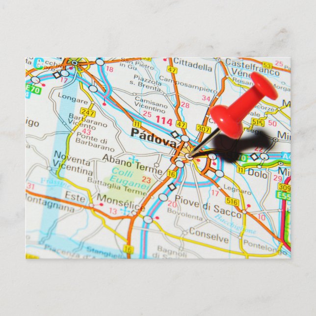 Postal Padova, Italia (Anverso)