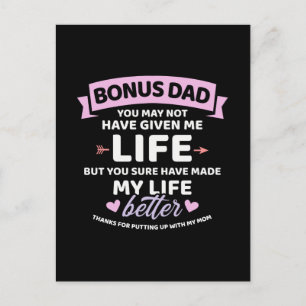 Postal Padrastro no me ha dado una vida mejor hija extra