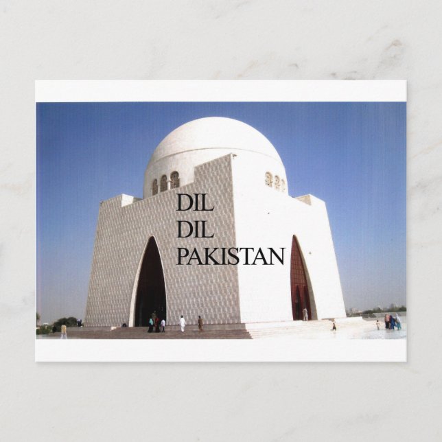 Postal Padre de la nación: Mazar-e-Quaid (Anverso)