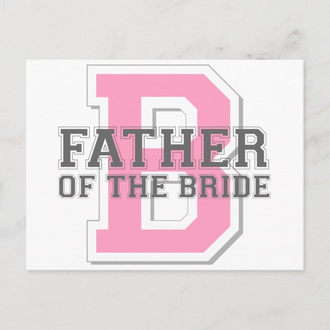 Postal Padre de la Novia Cheer (Anverso)