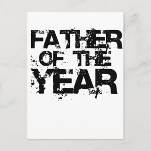Postal Padre del año. Regalo del día del padre