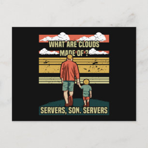 Postal Padre del programador - Hijo del servidor de nubes