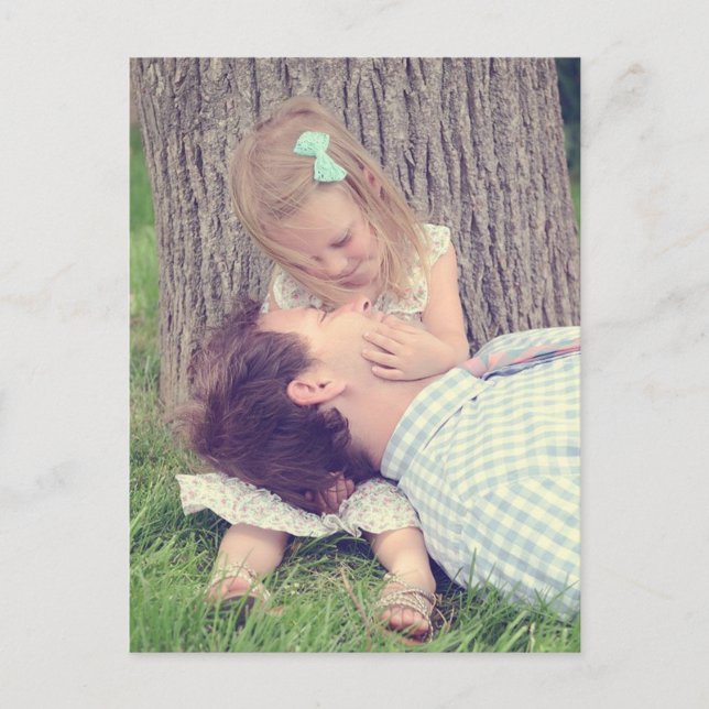 Postal Padre E Hija (Anverso)