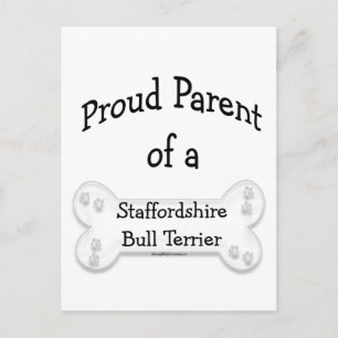Postal Padre orgulloso de Staffordshire Bull Terrier