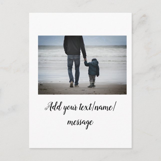 Postal padre, padre, padre, padre... añada foto.......... (Anverso)