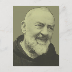 Postal Padre Pio de Pietrelcina Fraile Franciscano Capuch