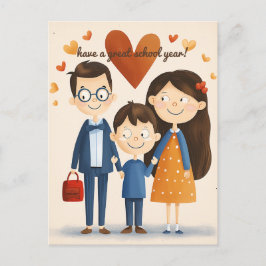 Postal Padres y escolares