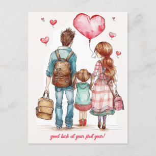 Postal Padres y escolares