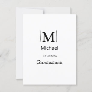 Postal padrino de boda despedida de soltera añadir nombre