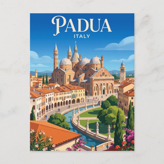 Postal Padua Italia (Anverso)