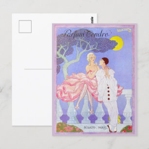 Postal Pafum Tendre por George Barbier