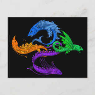 Postal Pagan Flying Fish Earth Fire Water