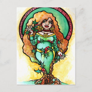 Postal Pagan Yule Goddess