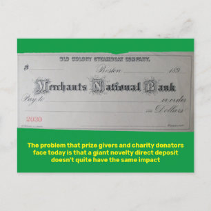 Postal Pagar al portador a petición