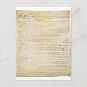Postal Página 1 de la Constitución de los Estados Unidos
